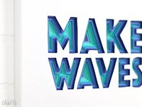Crafts Unleashed Layered Paper Wall Art